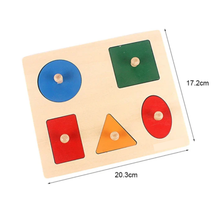 Load image into Gallery viewer, Basic Shapes Knob Puzzle
